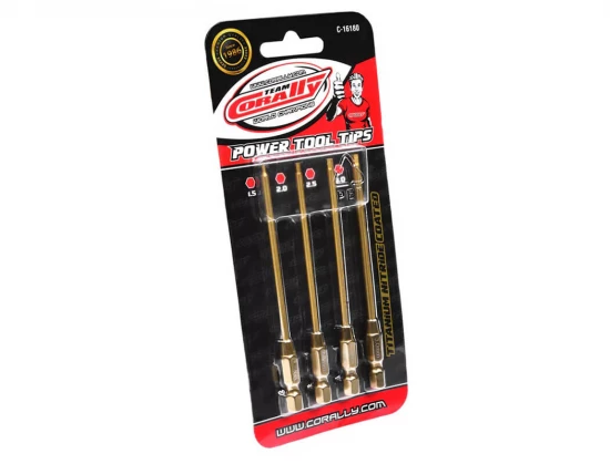 Corally Pro Tool Hex Tips - TiNi Coated - 1.5/2.0/2.5/3.0mm