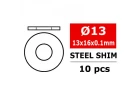 Corally Steel Metric Shim 13X16X0 - 1mm 10 Pcs
