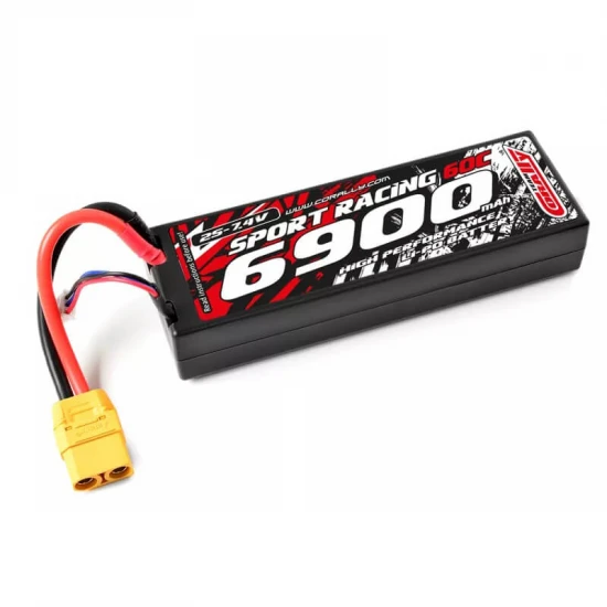 Corally Power Racing 60C Lipo Battery 6900Mah 7.4V XT90 2S