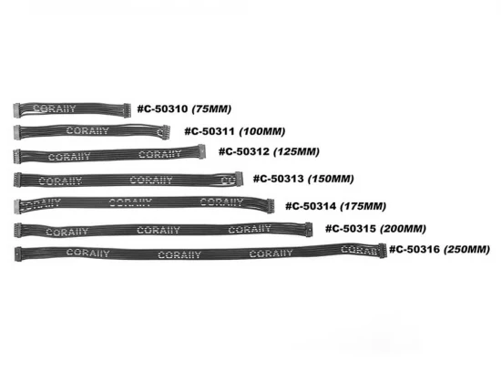 Corally High Flex Sensor Wire 75mm Silver Terminal
