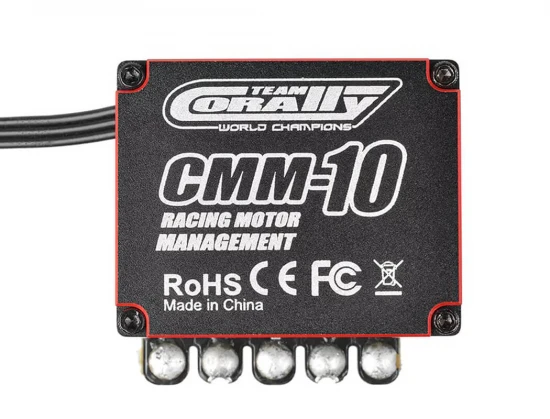 Team Corally Cmm-10 Racing ESC Sensored 2-3S 220A Black/Red