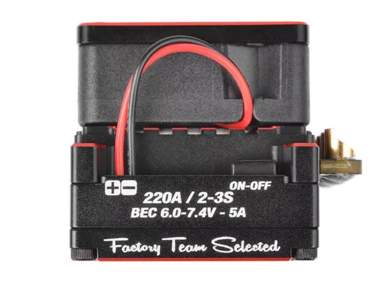 Team Corally Cmm-10 Racing ESC Sensored 2-3S 220A Black/Red