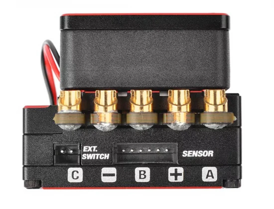 Team Corally Cmm-10 Racing ESC Sensored 2-3S 220A Black/Red