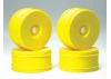 Centro 1:8 Dished Buggy Wheels Set Of 4 - Yellow