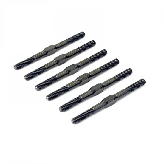 Centro RC10B7 Titanium Turnbuckle Set (6Pc) - Black
