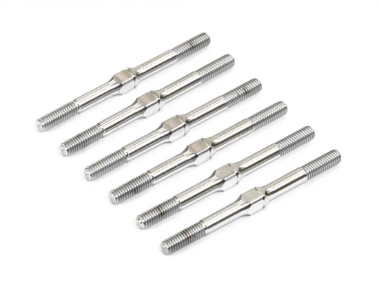 Centro RC10B7 Titanium Turnbuckle Set (6Pc) - Silver