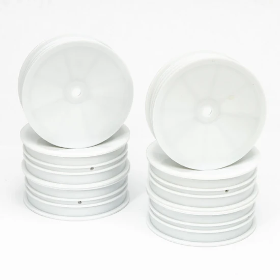 Centro 1:10 Dished Buggy Front 2WD Slim Flex Wheel - 3 Pairs (White)