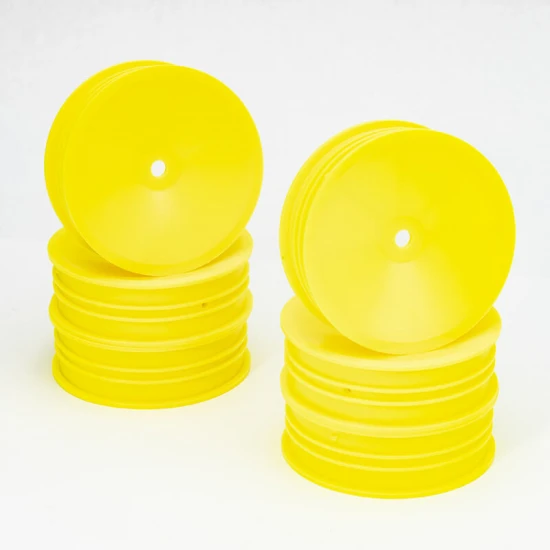 Centro 1:10 Dished Buggy Front 2WD Slim Flex Wheel - 3 Pairs (Yellow)