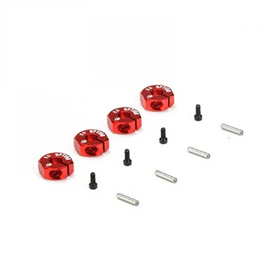 Carisma 12mm Aluminium Wheel Hex Set (5mm) Red