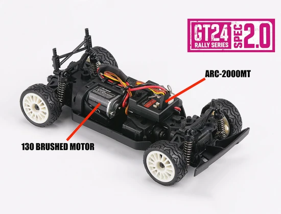 Carisma GT24 2.0 Mitsubishi Evo 4 Brushed Edition 1:24 RTR