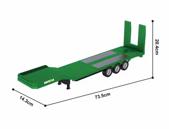 HuiNa RC Haulage Flatbed Trailer For CY1501 - Green