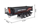 HuiNa Black Truck Trailer For 1501 Scania Cabs