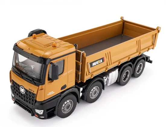 HuiNa Tipper Dump Truck 8 Wheeler With Die Cast Metal Parts