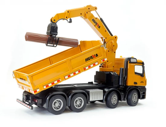 HuiNa 1:14 RC Timber Grab 8 Wheeler Dump Truck