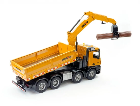 HuiNa 1:14 RC Timber Grab 8 Wheeler Dump Truck