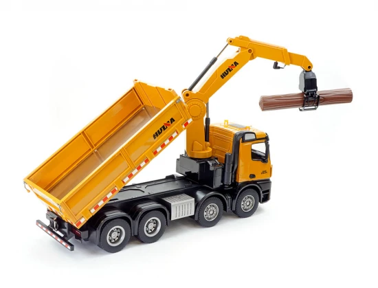 HuiNa 1:14 RC Timber Grab 8 Wheeler Dump Truck