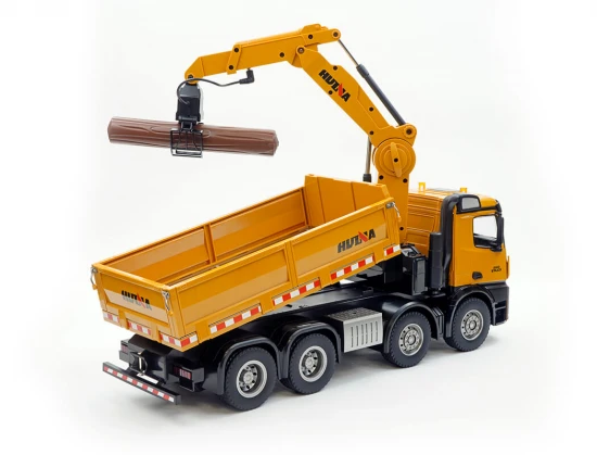 HuiNa 1:14 RC Timber Grab 8 Wheeler Dump Truck