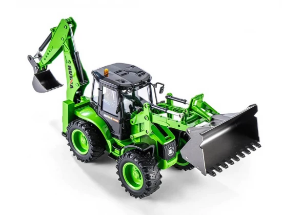 HuiNa 1:14 Backhoe Excavator Tractor - 9 Channel