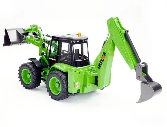HuiNa 1:14 Backhoe Excavator Tractor - 9 Channel