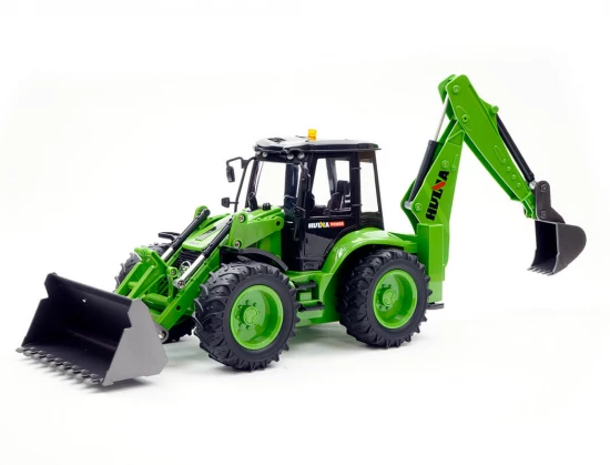 HuiNa 1:14 Backhoe Excavator Tractor - 9 Channel