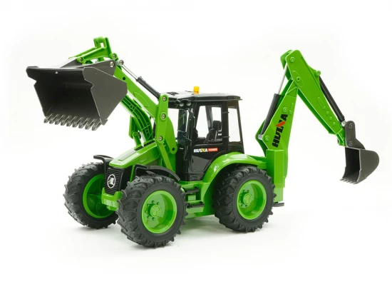 HuiNa 1:14 Backhoe Excavator Tractor - 9 Channel