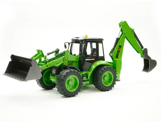HuiNa 1:14 Backhoe Excavator Tractor - 9 Channel