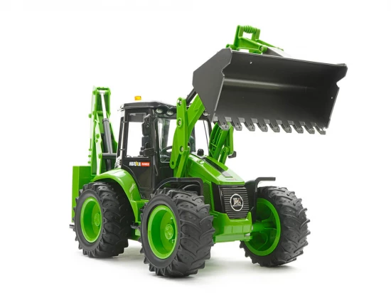 HuiNa 1:14 Backhoe Excavator Tractor - 9 Channel