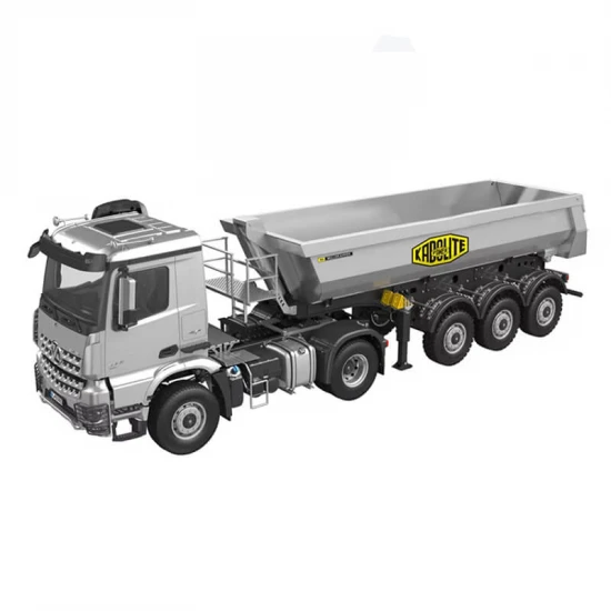 HuiNa Kabolite 1:14 3 Axle 4X4 Trailer + Truck RTR Silver
