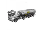 HuiNa Kabolite 1:14 3 Axle 4X4 Trailer + Truck RTR Silver