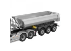 HuiNa Scania K770S Kabolite 3X Axle Metal Trailer - Silver