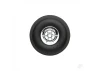 Dubro 2-1/4in Diameter Chrome Treaded Wheels (2 pcs)