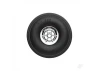 Dubro 2-1/2in Diameter Chrome Treaded Wheels (2 pcs)