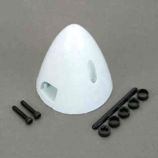 Dubro 2.5in Spinner, White (1 PC per package)