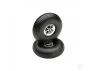 Dubro 3in Diameter Chrome Treaded Wheels (2 pcs)