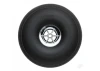 Dubro 3-1/2in Diameter Chrome Treaded Wheels (2 pcs)