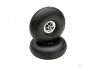 Dubro 3-1/2in Diameter Chrome Treaded Wheels (2 pcs)