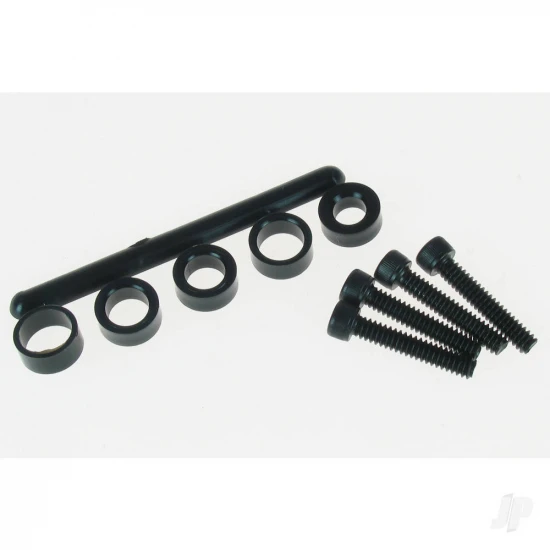 Dubro 2-1/2in Three Blade Spinner Black (1 PC per package)