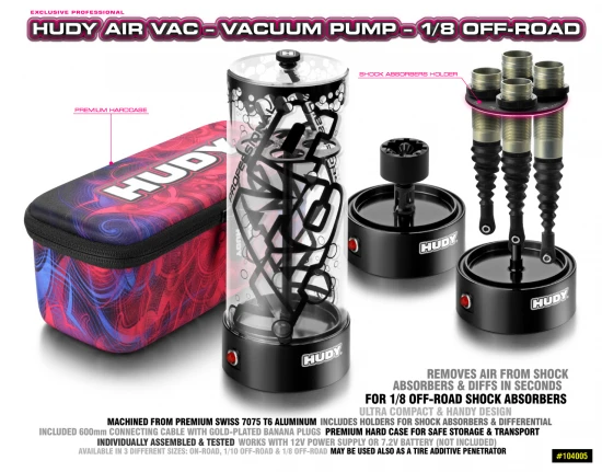 Hudy Air Vac - Vacuum Pump - 1:8 Off Road