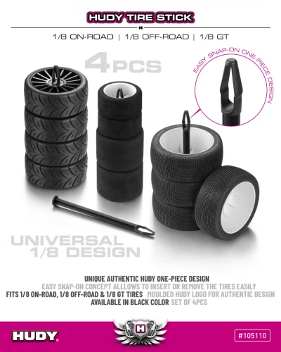 Hudy Tire Stick 1:8 On-Road 1:8 Off-Road And 1:8 GT (4)