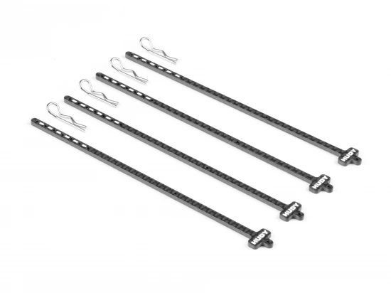 Hudy Carbon Tire Stick 1:10 On-Road And Off-Road Wheels With 4mm Mounting Hole (4)