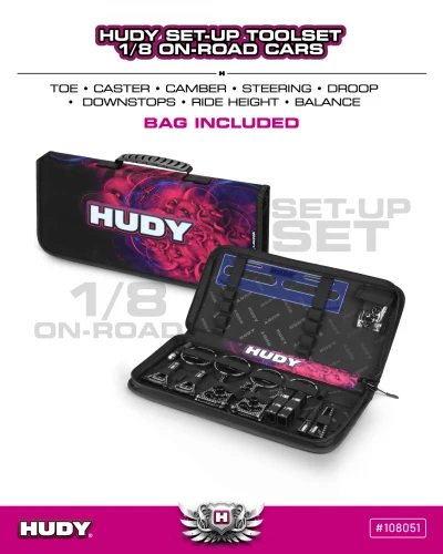 Hudy Set-Up Toolset 1:8 On-Road Cars