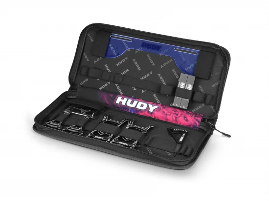 Hudy Set Up Station And Set Up Tools With Carrying Bag - 1:10 Off-Road Cars