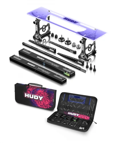 Hudy Set Up Station And Set Up Tools With Carrying Bag - 1:10 And 1:12 Pan Cars