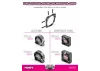 Hudy Carbon Dual Side Fan Extension For Aluminium Dual Motor Fan Mount