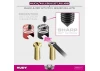 Hudy Aluminium Bullet Plug Black And Red With 5mm Golden Bullets - Set