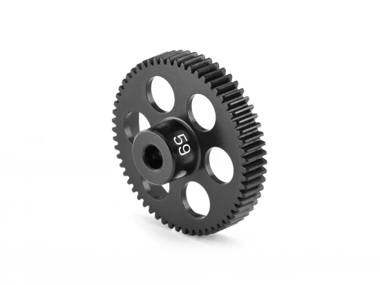 Hudy Aluminium Ultra-Light Pinion Gear - Hard Coated - 59T / 64DP