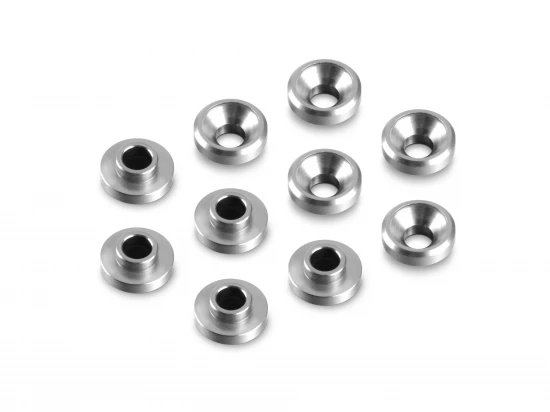 Hudy Aluminium Countersunk Servo Shim (10)
