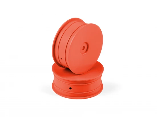 Hudy 1:10 Off-Road Wheel - 2WD Front Orange (2)