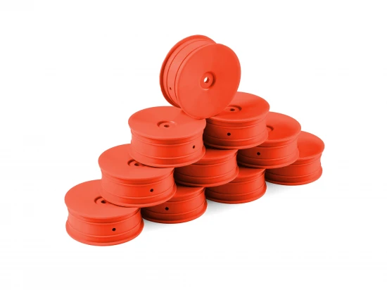 Hudy 1:10 Off-Road Wheel - 2WD Front Orange (10)