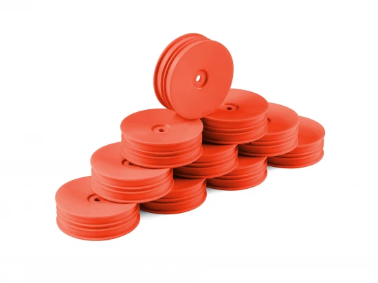 Hudy 1:10 Off-Road Wheel - 2WD Front Narrow Orange (10)